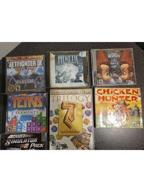 Lot of 8 PC Games 1994-2011